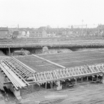 859229 Afbeelding van de werkzaamheden ten behoeve van de aanleg van de Daalsetunnel (zijde 1e Daalsedijk) te Utrecht.